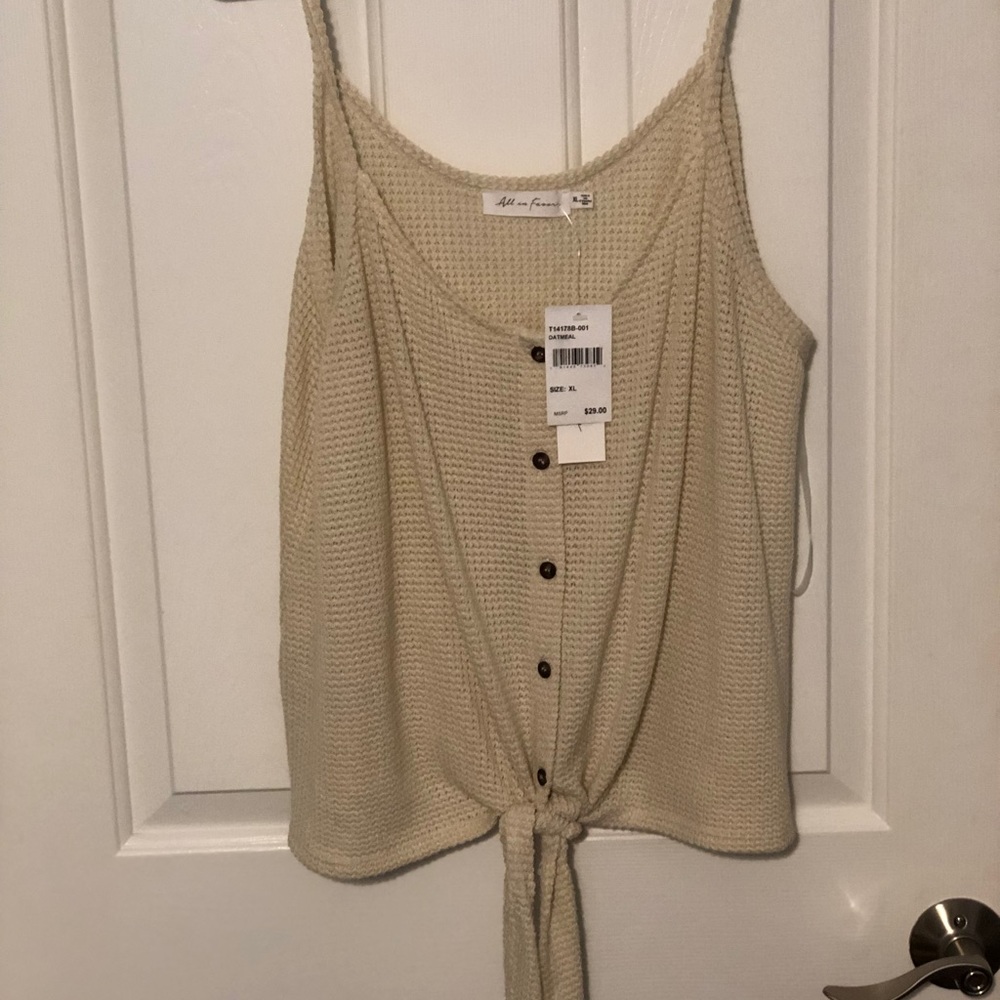 Knit tank top